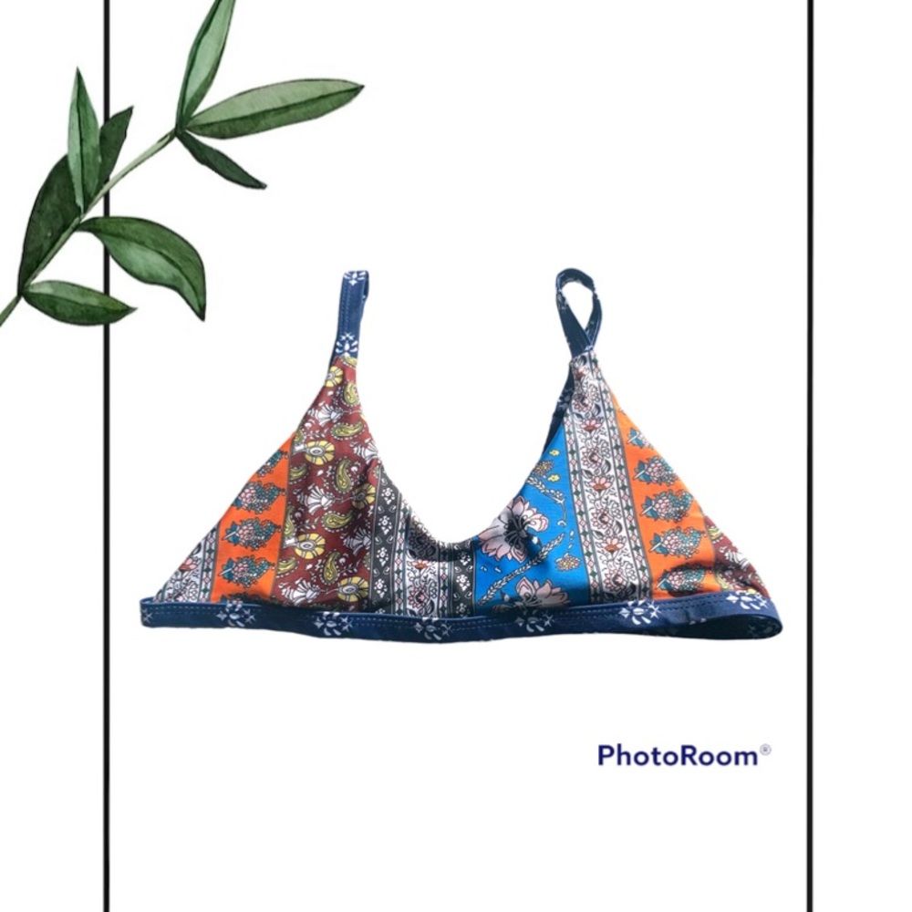 Shein Multicolor Bandana Bikini Top